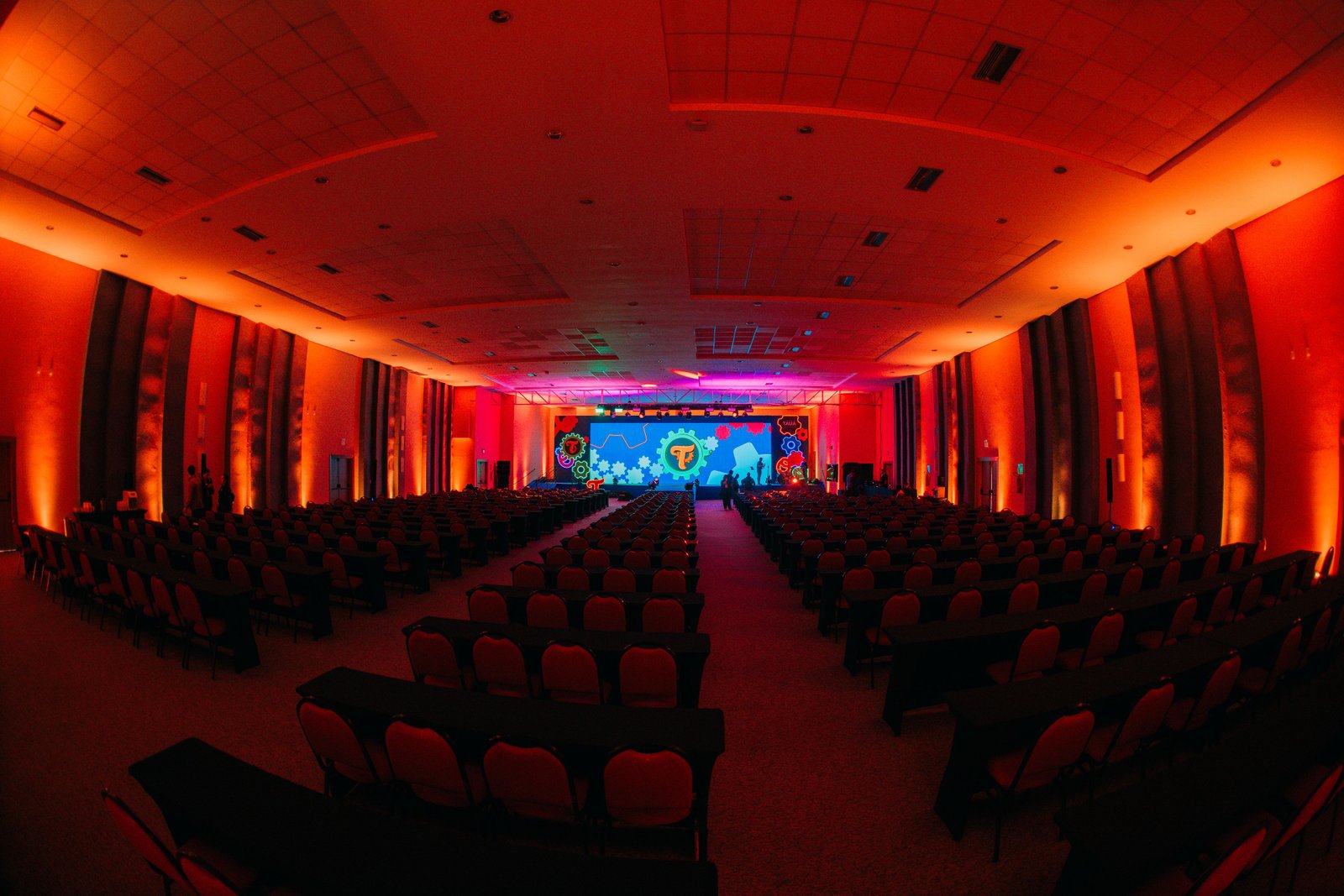 Centro de convenções preparado para eventos